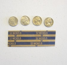 100 COIN WRAPPERS FOR NICKELS MADE IN USA NICKEL, FIVE CENT, WRAPPERS