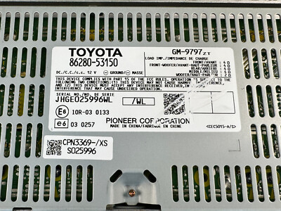 2007-2013 Lexus ISF IS250 IS350 Pioneer amplifier 86280-53150 Oem