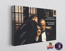 Marlon Brando God father Movie Painting  Canvas Print Art Home Décor Wall Art