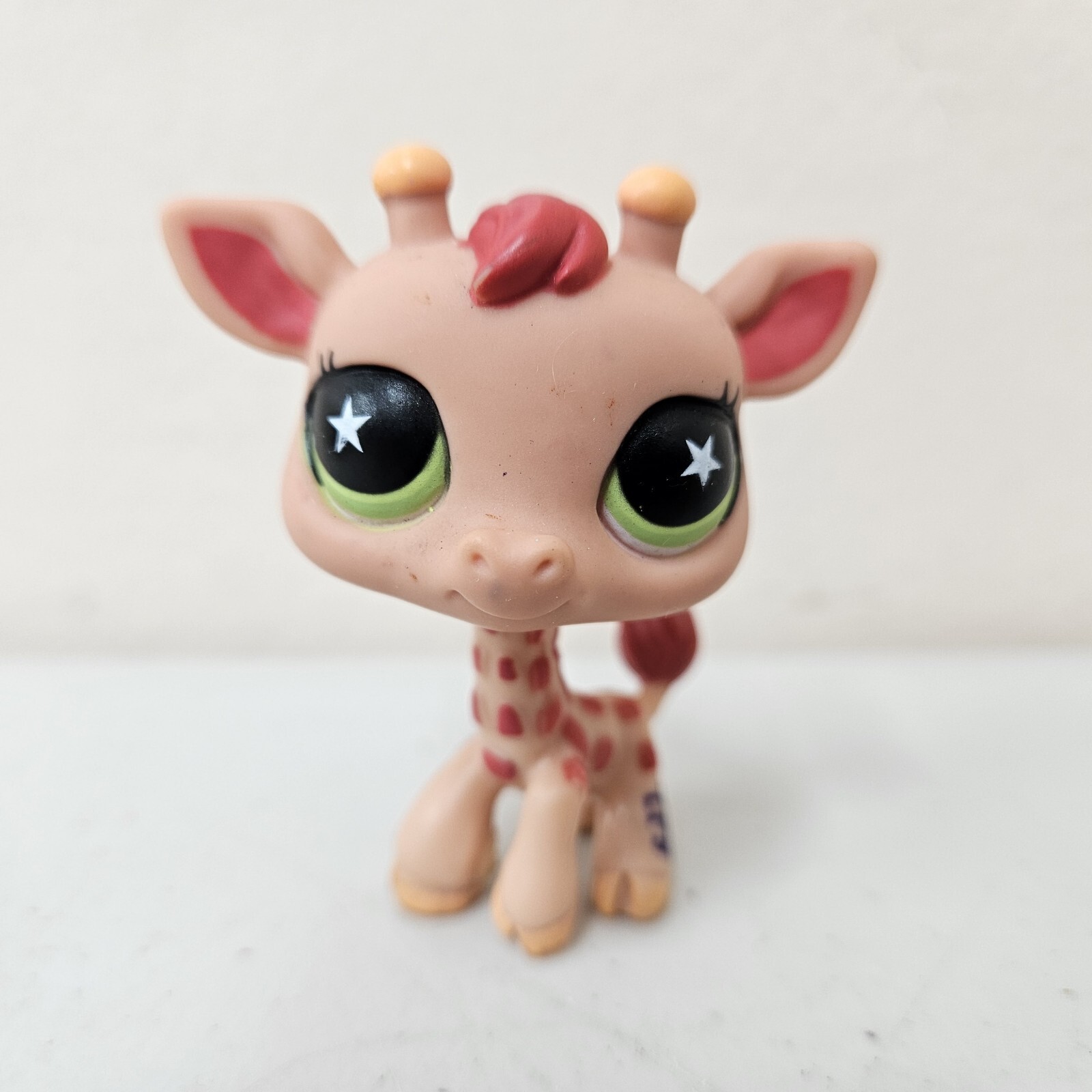 ???Authentic Littlest Pet Shop LPS #943 Strawberry Pink Giraffe Green ...