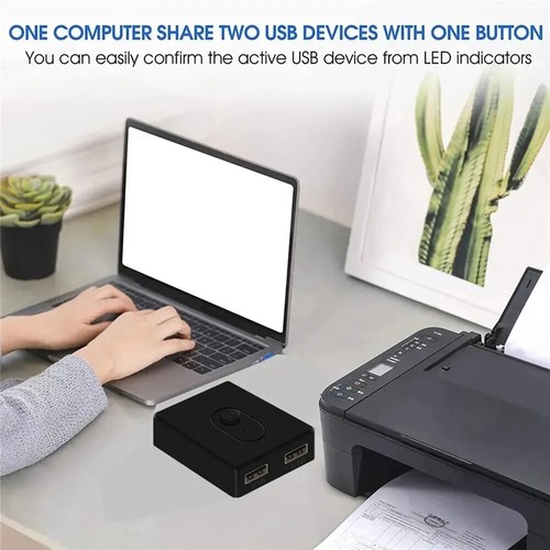 USB3.0/2.0 Switcher Bi-Directional USB Switch 2 in1 Out / 1 in 2Out USB Switcher - Picture 11 of 26