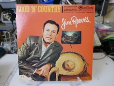 JIM REEVES-GOOD ‘N’ COUNTRY 1963 VINLY LP ALBUM,EXC COND