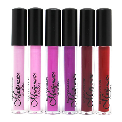 KleanColor Madly Matte Lip Gloss Set Pinks, Nudes, or Reds (5 or 6 Pack)
