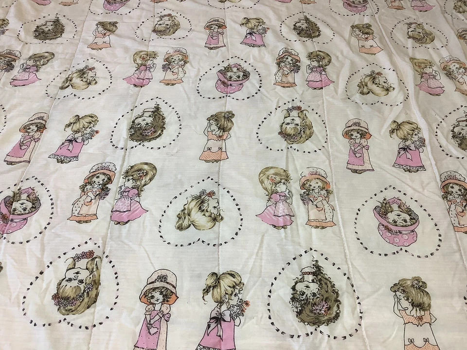 Edredón doble vintage pradera acebo corazón niña Foto 2 de 4