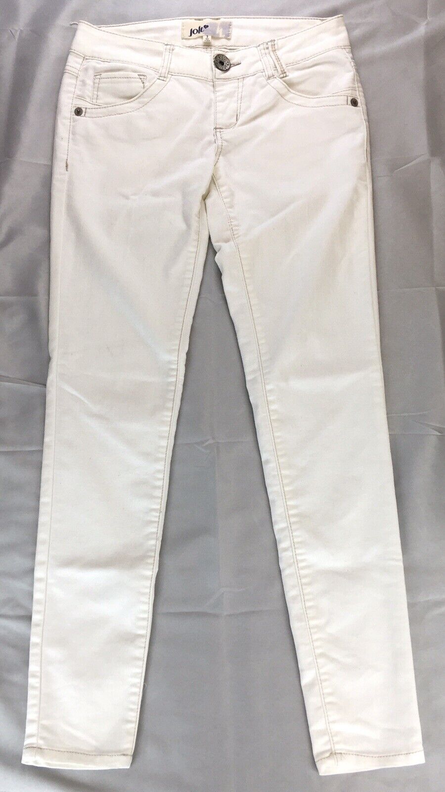 JOLT White Denim Jeans, 6 Pocket - Juniors Size 3 - image 1