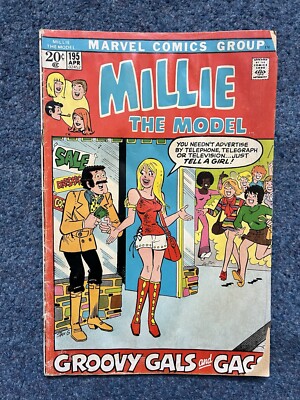 Marvel Comics Millie The Model #195 from 1972 FR