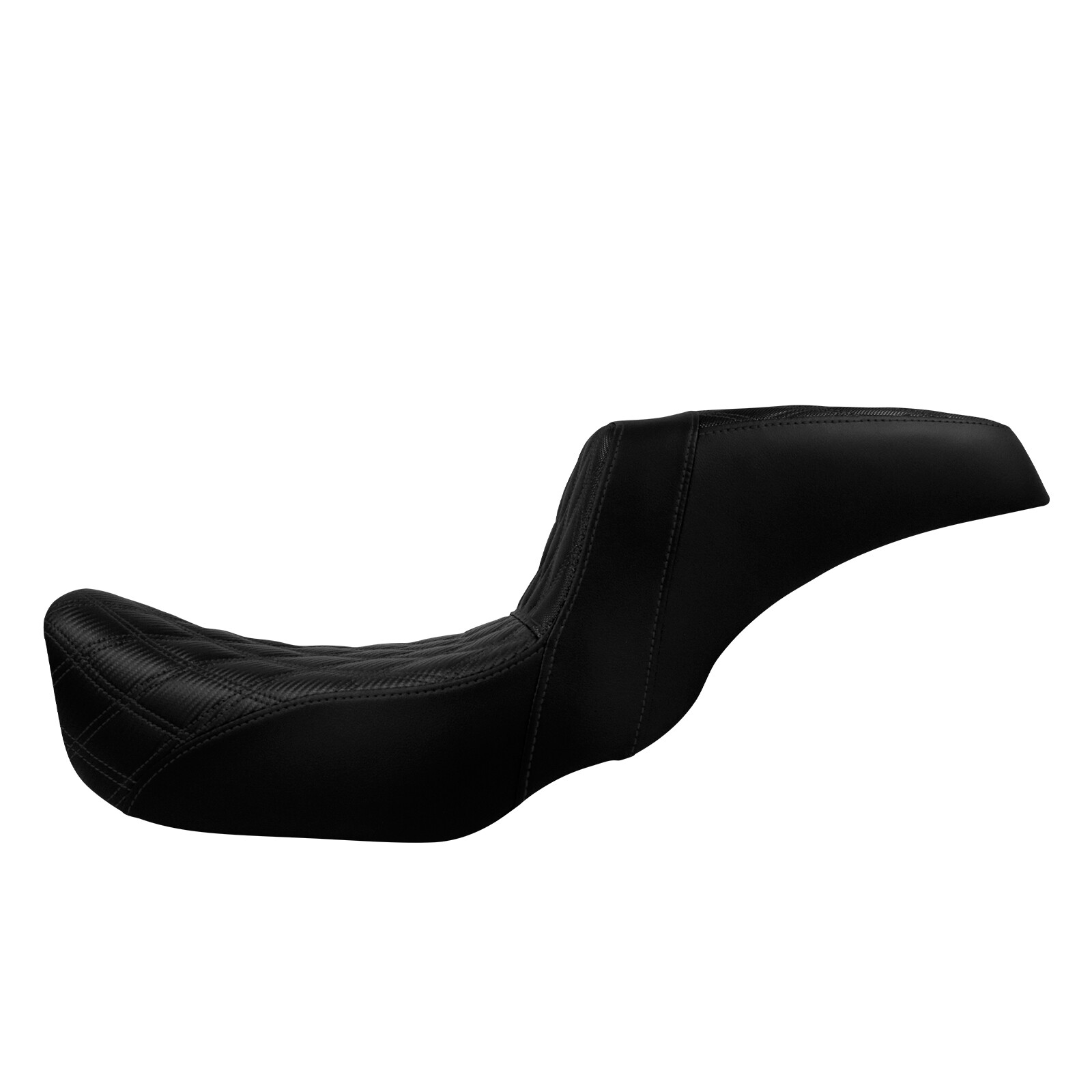 Black Driver Passenger Gel Seat For Harley 06-2017 Dyna Low Rider Street Fat Bob