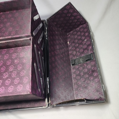 Caboodles Handwerk Make-up Zugkoffer sechs Tablett Aufbewahrung Kosmetik öffnet sich mit Schlüsseln - Bild 17 von 17