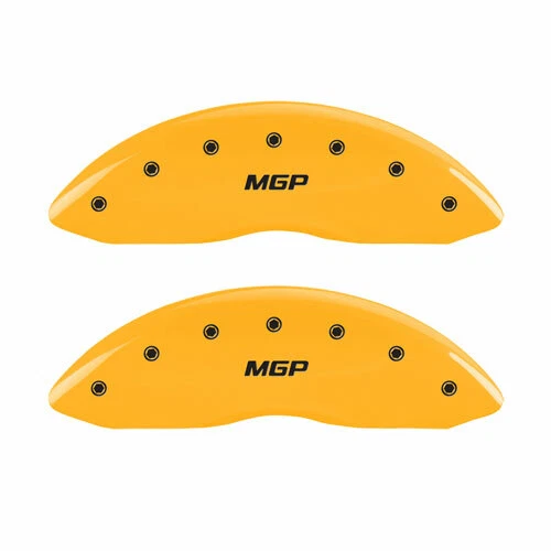 2012-2019 BMW 640i F12 F13 Front + Rear Yellow "MGP" Brake Disc Caliper Covers - Image 2 of 4