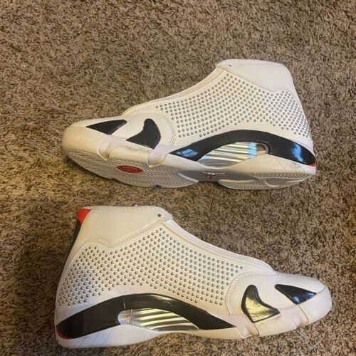 Air Jordan 14 X Supreme men’s US size 10 black/white excellent - Picture 2 of 6