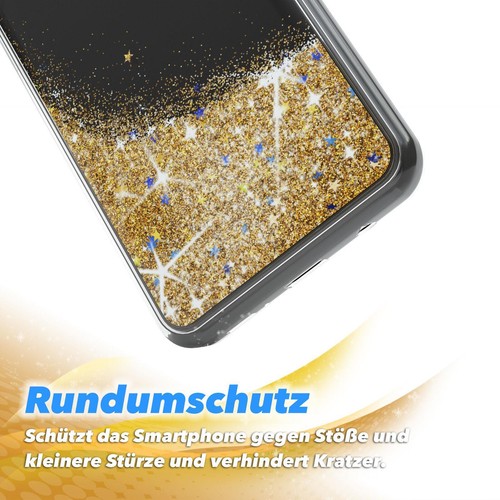 EAZY CASE für Samsung Galaxy A50 / A30s / A50s Glitzer Hülle Flüssig Silikon TPU - Zdjęcie 4 z 9