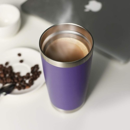 20 Unzen Edelstahl Becher Großpackung mit Deckel, Doppelwandig Vakuumisoliert Reise... - Bild 8 von 8