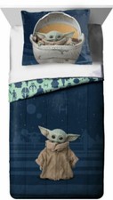 DISNEY STAR WARS THE MANDALORIAN TWIN/FULL 2 PC COMFORTER SET Baby Yoda