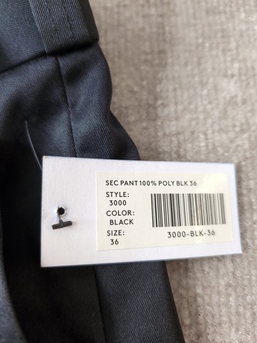 National Patrol Mens Black Uniform Pants 36x30 Regular - Picture 3 of 5
