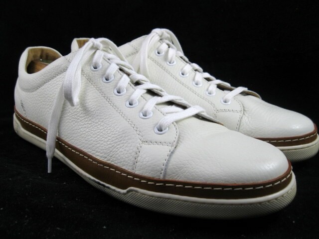 SAOLA Allen Edmonds "PORTER DERBY" Sneakers Uomo Pelle 10.5 E Bianco DISCONTIND (594N