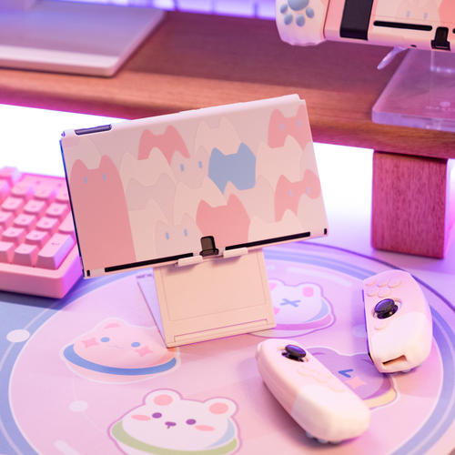 GeekShare Switch Oled Protective Case Nintendo Switch Shell Cat Jo Jo Cartoon - Picture 39 of 54