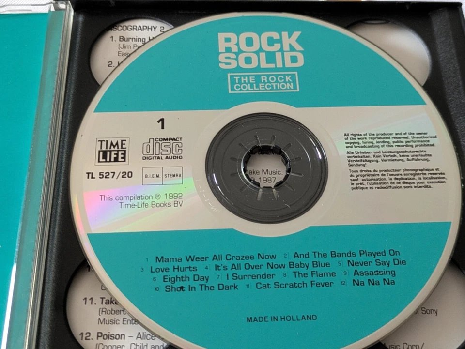 Various The Rock Collection "Rock Solid" Time Life TL 527/20 2 CDs 1991 sehr gut - Bild 3 von 4