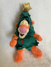 New Disney Store Winnie The Pooh Tigger As Christmas Tree Plush Bean Bag READ