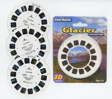 Glacier National Park Montana View-Master 3 TEST Reels and Copy of Cover