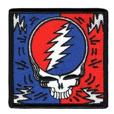 The Grateful Dead Steal Your Face Patch Lightning Bolt Stealie SYF Patches