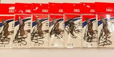 Eagle Claw FISHING 21 Black Nylon Wire Leaders 6" 20lb TEST  7 Pack, Fish