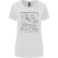 Roller Skate Stivale Blueprint Donna più Ampia Taglio T-Shirt