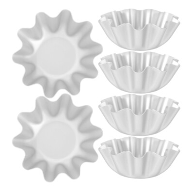 6 Pcs Cookie Pudding Molds Tartlet Egg Cake Torta Molder Mini Pans for Baking