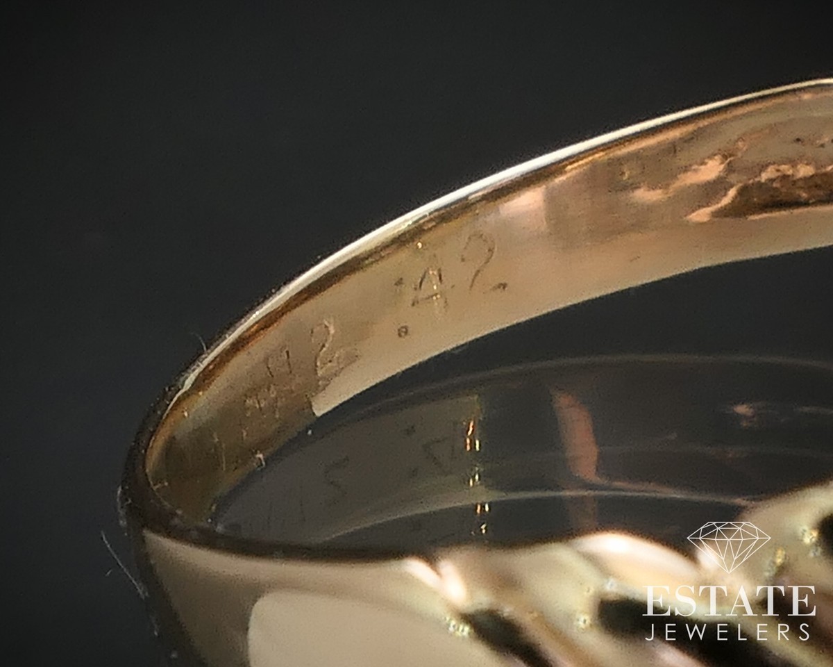 Vintage 14k Yellow Gold Natural .42ctw Diamond Kentucky