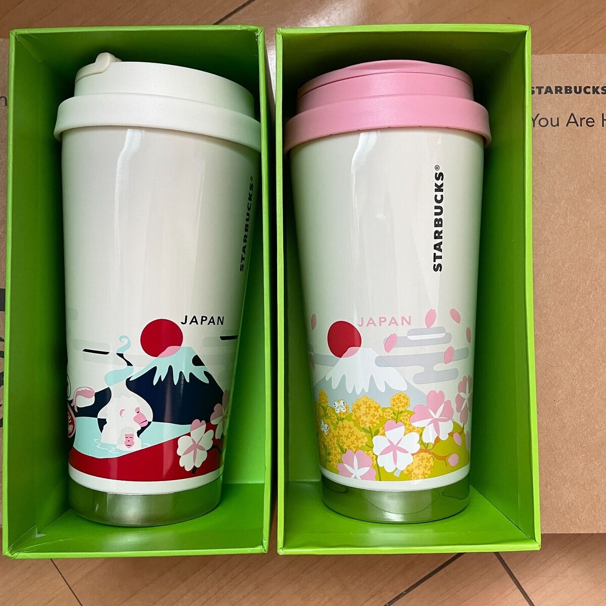 Starbucks Japan New Year, Sakura & Mt. FUJI Tumblers a Set Starbucks Japan New Year, Sakura & Mt. FUJI Tumblers a Set