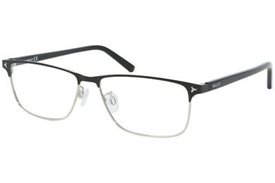Bally BY5015-D Black 005 Double Metal Optical Eyeglasses Frame 56-14-145 5015-D