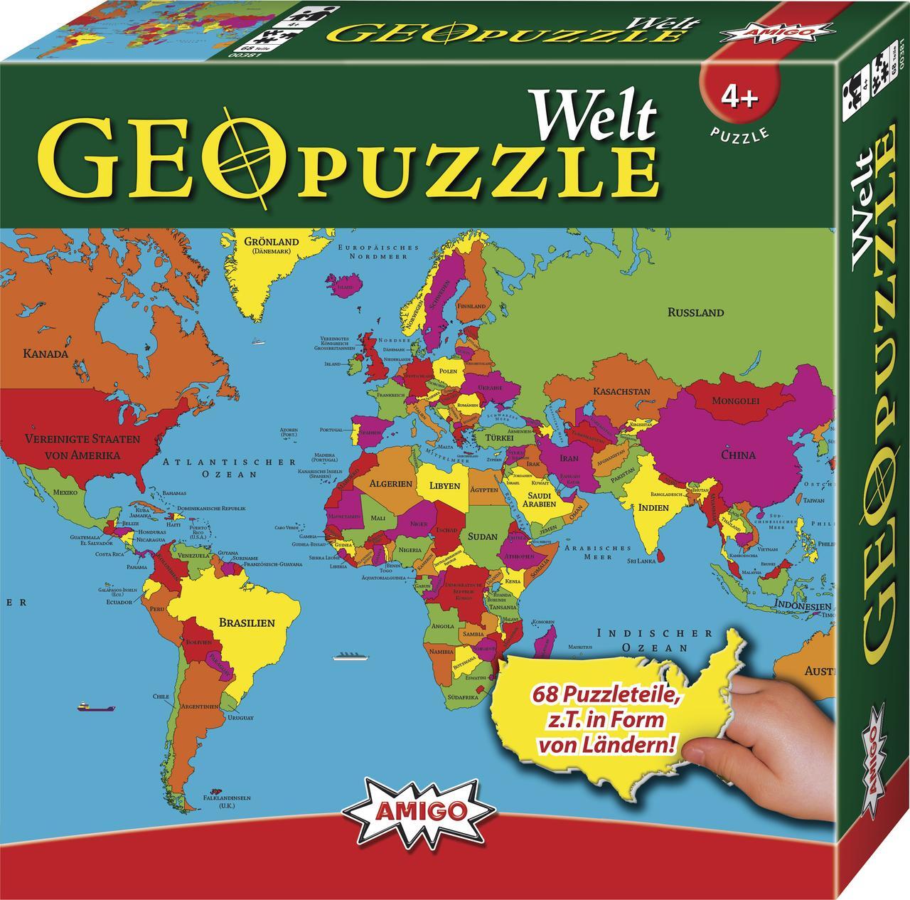 Thumbnail - Geo Puzzle - Welt 4007396003819