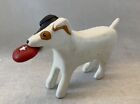 2002 Folk Artist Ted Nichols Wood Carving Jack Russell Terrier With Frisbee Ooak