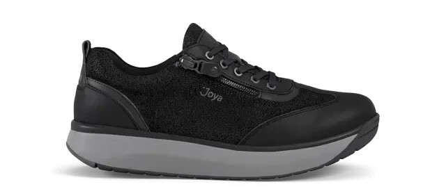 NEW JOYA WOMENS LAURA BLACK LEATHER LACE WALKING CASUAL COMFORT