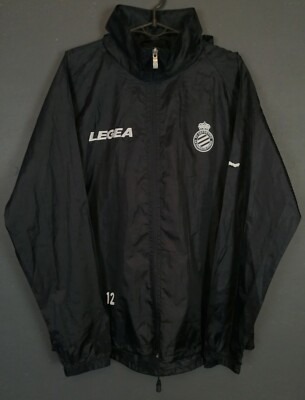 LEGEA MEN FC DEPORTIVO LA CORUNA RAINCOAT JACKET TRAINING SOCCER FOOTBALL SIZE M