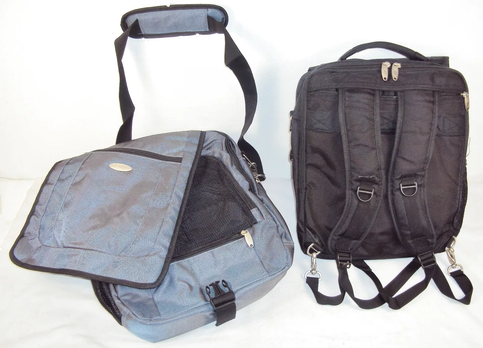 Sac à dos messager ~ noir ou gris ~ système de transport vertical 4 voies ~ LV201