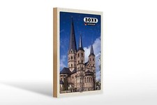 Holzschild Städte Bonn Münster Altstadt Deutschland 20x30 cm Schild