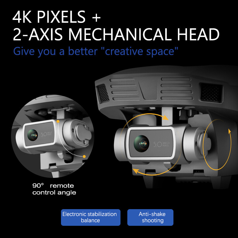 Foldable Portable F4 Drone FPV GPS WiFi 4k HD Camera Brushless Quadcopter Drone