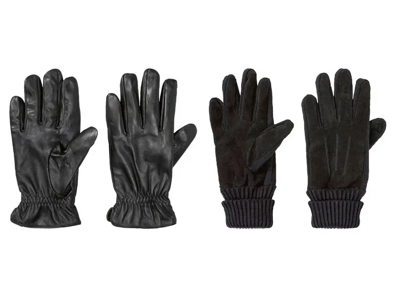 LIVERGY PREMIUM Herren Lederhandschuhe mit wärmendem Futter Leder Handschuhe NEU