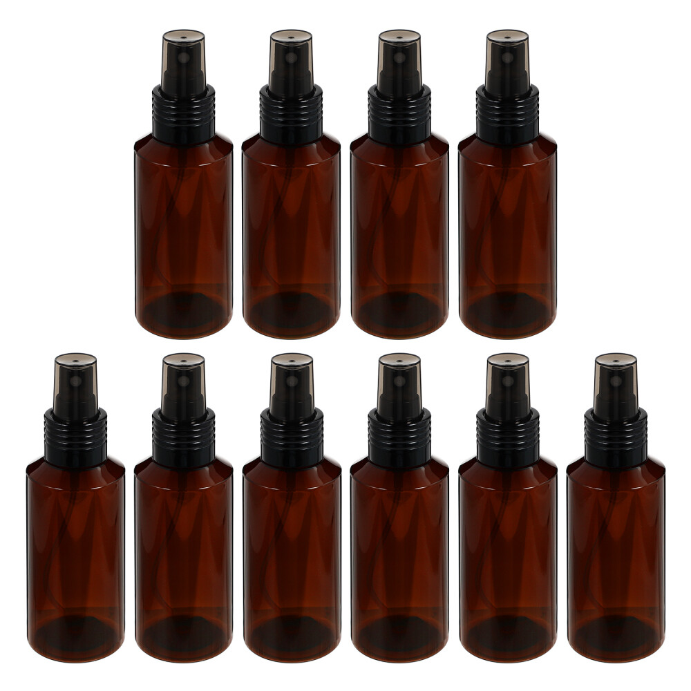 10 Pcs Pet Plastic Spray Bottle Travel Refillable Storage Containers