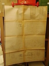 FS FERROVIE DELLO STATO ITALIANO-1970s DISEGNO TECNICO ORIGINALE" PORTA SAPONE "