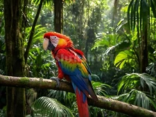 Digital Image Picture Photo Wallpaper Background Desktop Art Macaw Parrot Bird