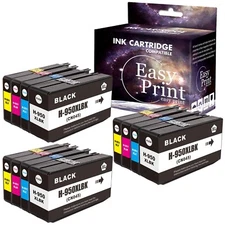 12-Pack 950 951 950XL 951XL Ink Cartridge for 251dw 276dw 8610 (3BK,3C,3M,3Y)
