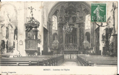 AK - 70 - Haute Saone - Morey - Innenraum der Kirche