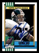 1990 Topps Football #177 Carnell Lake Signed Autograph (no COA)