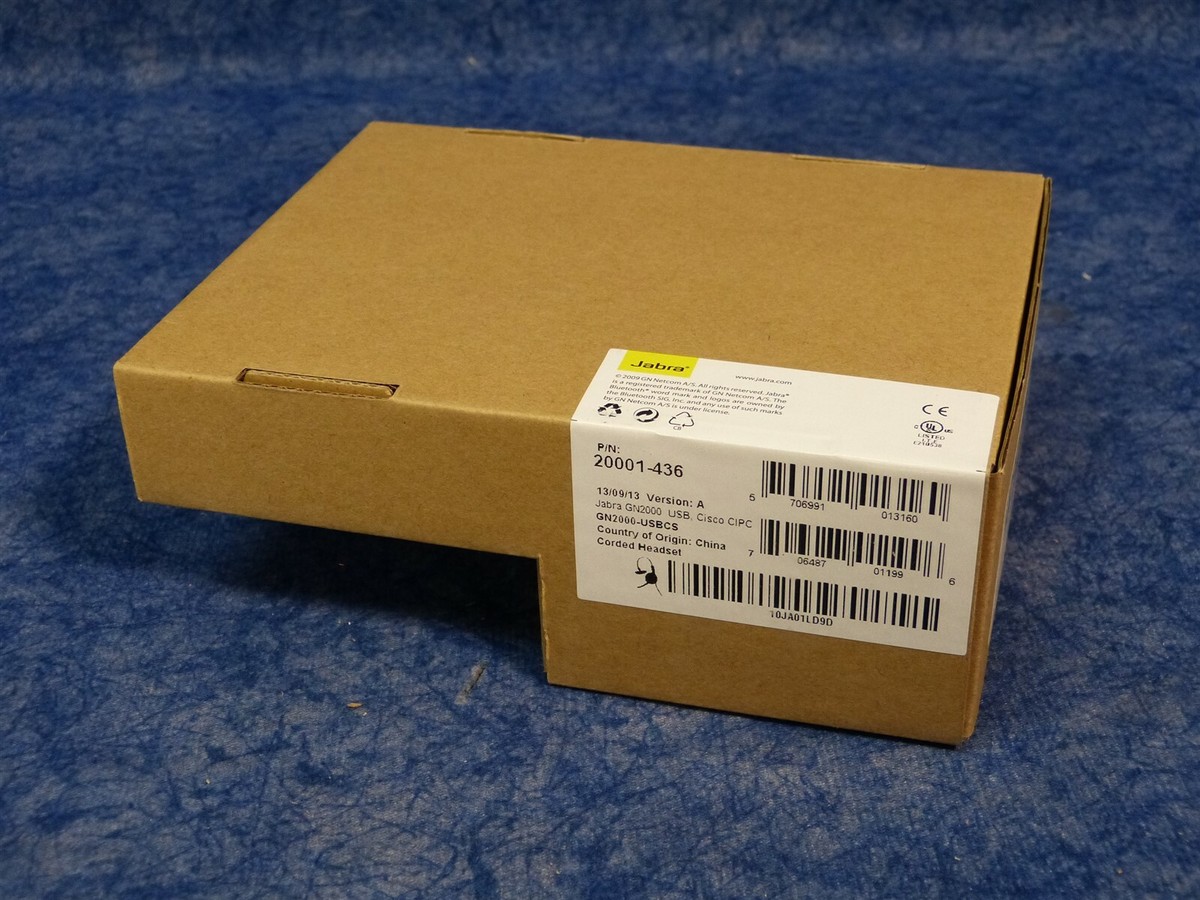 NEW Jabra 20001-436 GN2000 USB Mono CIPC Corded Headset Cisco IP