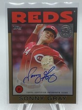 2021 Topps Series 2 1986 Topps GOLD Autograph SONNY GRAY # 16/50