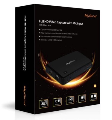MyGica Broadcast Live Streaming Capture Card Switch, No PC Required HD 1080p