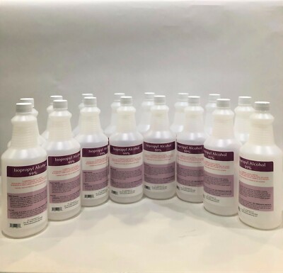 ISOPROPYL ALCOHOL 99%- NO IMPURITIES - 4 GALLONS PACKED IN 16 QUARTS-MADE IN USA