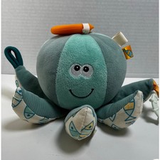 DOLCE Ocean baby toddler octopus plush teether green seafoam toy