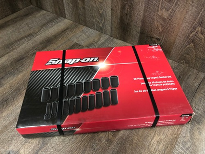 #ad #ad SEALED Snap On 20 Pc 1 2quot; Dr 6 Pt SAE Standard Deep Impact Socket Set 320SIM $749.95